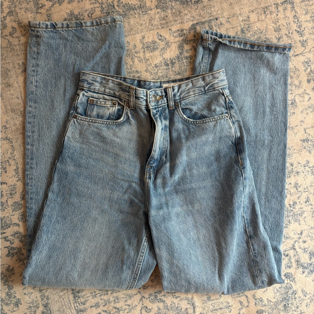Zara High Waisted Baggy Jeans